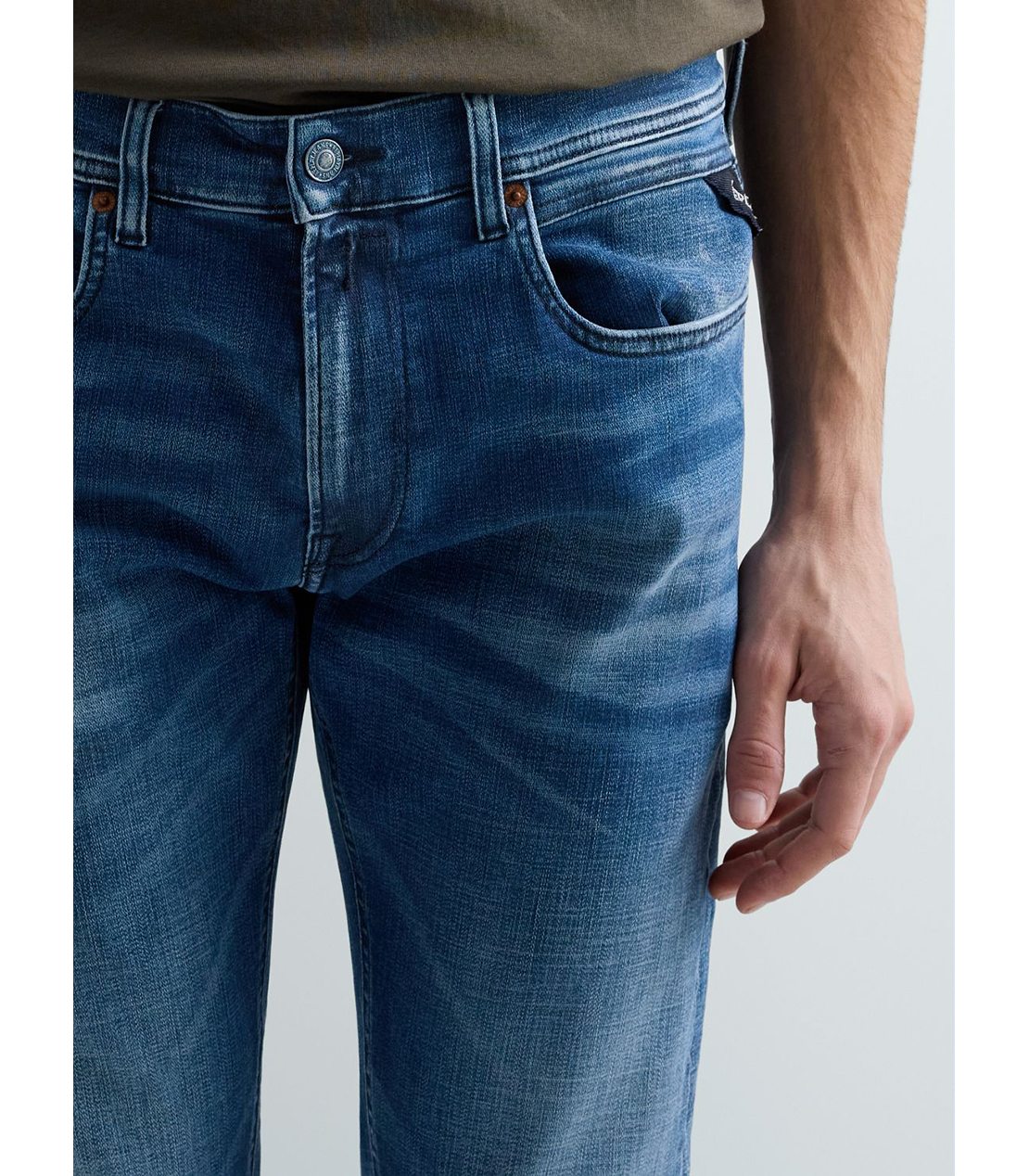 スリムストレートフィットGROVER Hyperflex Matrix ストレッチデニム 詳細画像 ブルー 6